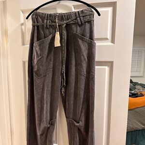 Easel Grey Cloth Pants